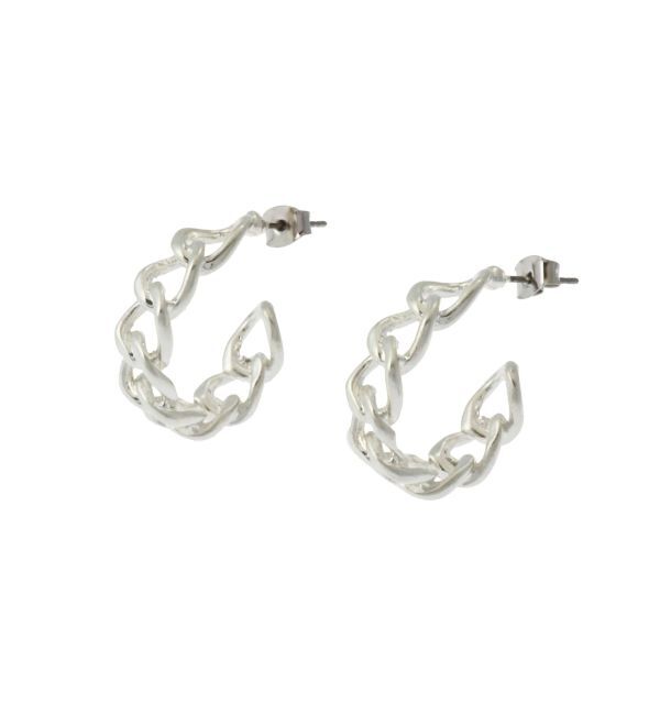 EVRIS「CHAIN HOOPピアス」|ピアス|シルバー