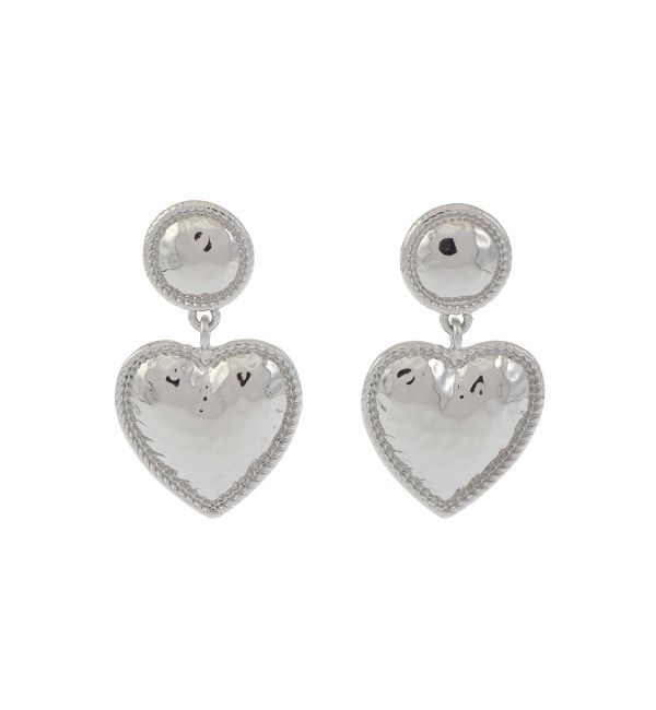 EVRIS「SURFACE HEART MOTIFピアス」|ピアス|シルバー