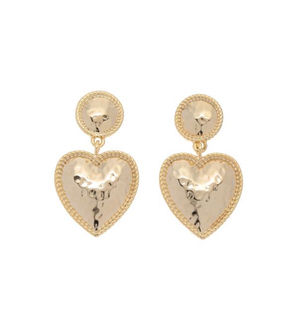 EVRIS「SURFACE HEART MOTIFピアス」|ピアス|