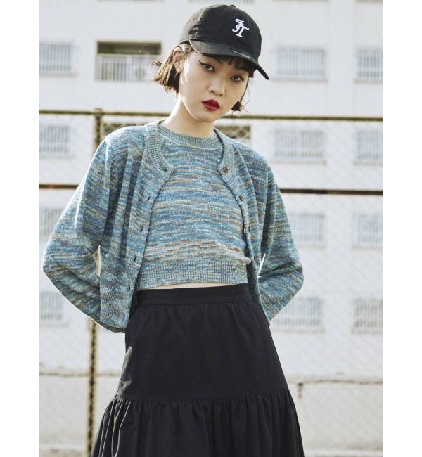 jouetie「ミックスカラーカーデ」|カーディガン|