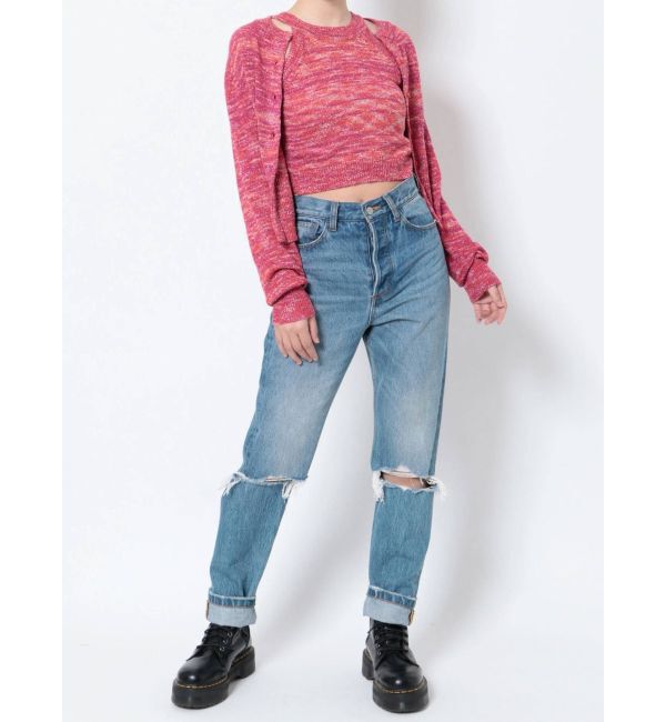 jouetie「ミックスカラーカーデ」|カーディガン|