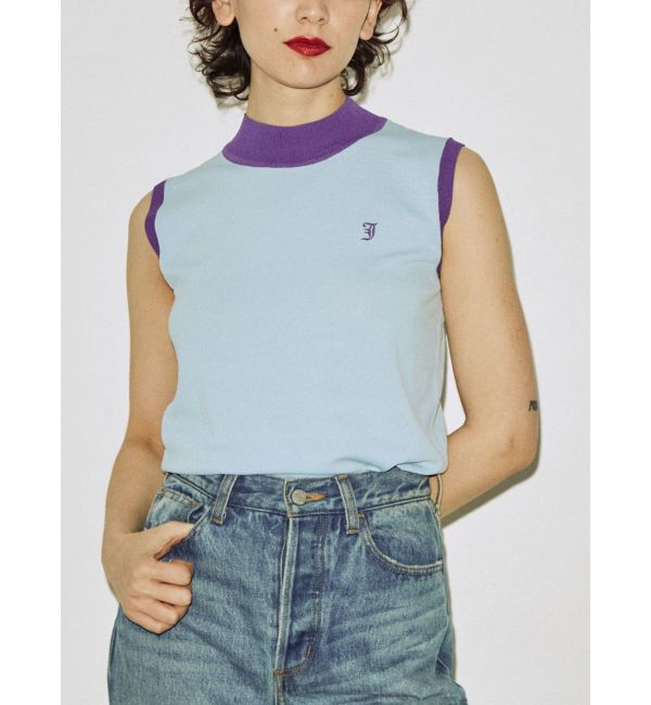 jouetie「ベーシックノースリーブニット」|ニット・セーター|