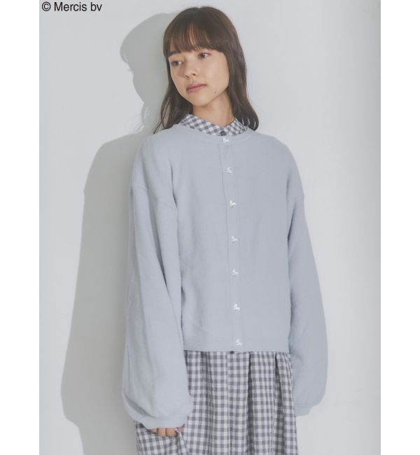 merry jenny「うさぎたちのカーディガン」|カーディガン|アイスブルー