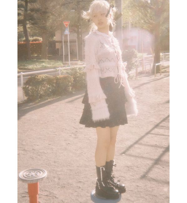 コルセットベロアフレアミニワンピース（merry jenny）｜ルミネの