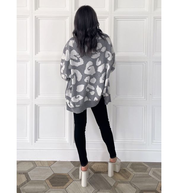 GYDA「Gレオパードハイゲージニットカーディガン」|カーディガン|