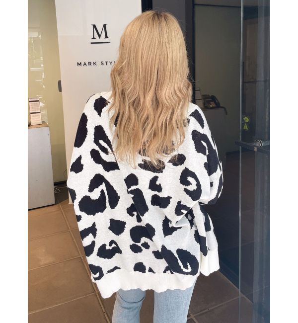 GYDA「Gレオパードハイゲージニットカーディガン」|カーディガン|