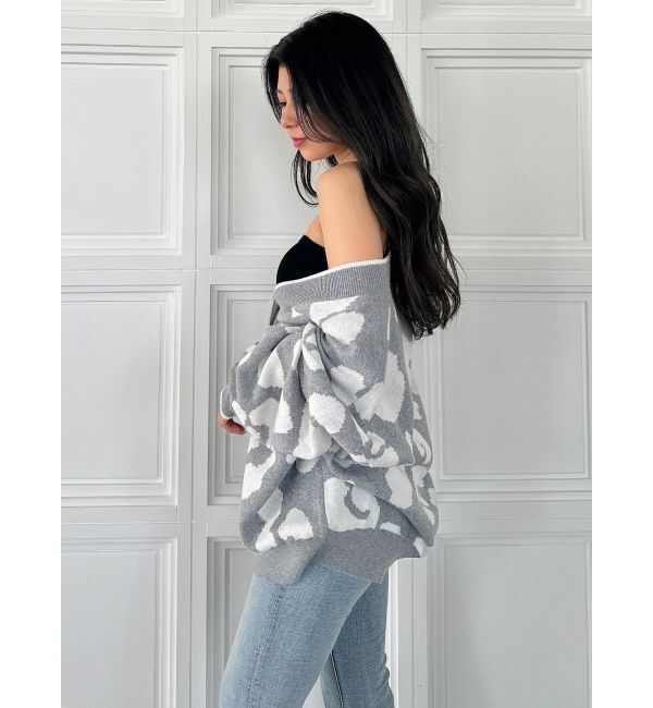 GYDA「Gレオパードハイゲージニットカーディガン」|カーディガン|