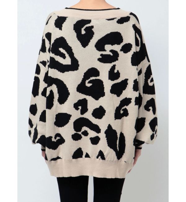 GYDA「Gレオパードハイゲージニットカーディガン」|カーディガン|