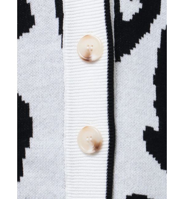 GYDA「Gレオパードハイゲージニットカーディガン」|カーディガン|