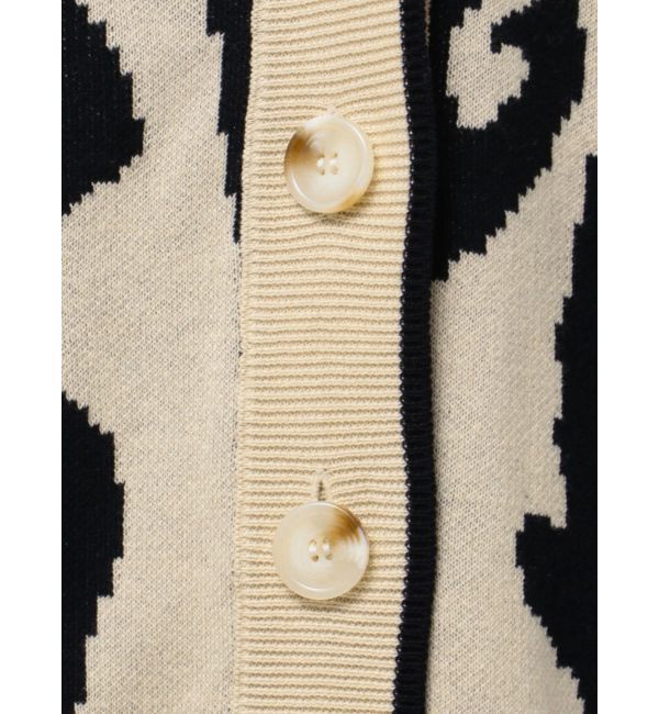 GYDA「Gレオパードハイゲージニットカーディガン」|カーディガン|