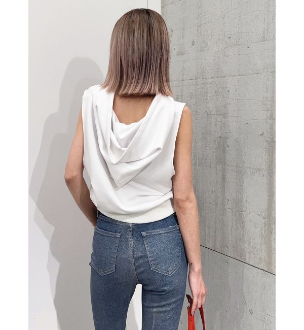 GYDA「ハーフZIPノースリーブショートパーカー」|Tシャツ・カットソー|