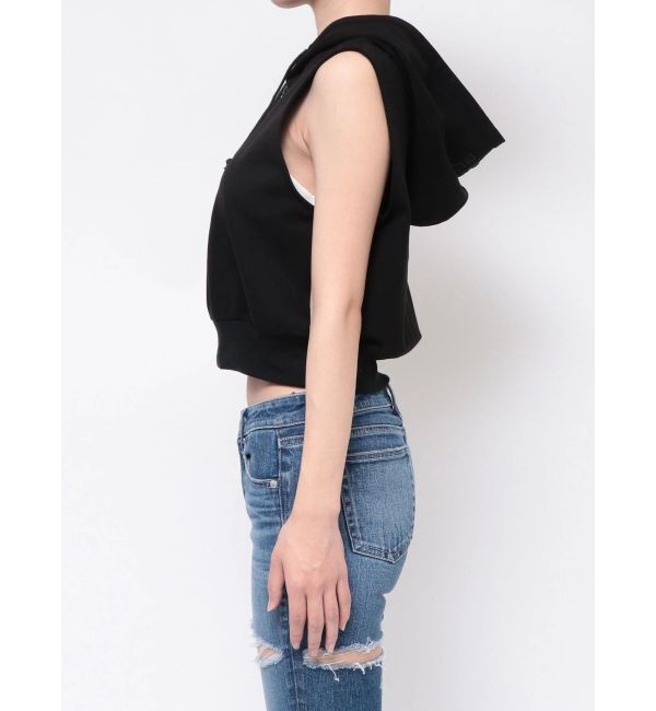 GYDA「ハーフZIPノースリーブショートパーカー」|Tシャツ・カットソー|