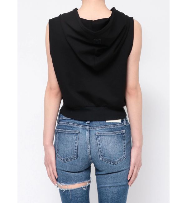 GYDA「ハーフZIPノースリーブショートパーカー」|Tシャツ・カットソー|