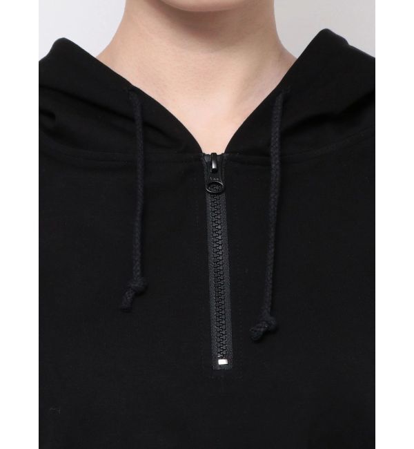 GYDA「ハーフZIPノースリーブショートパーカー」|Tシャツ・カットソー|