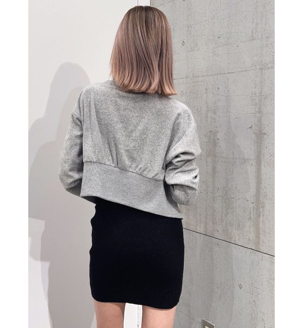 GYDA「パイルショートZIP UPカーディガン」|カーディガン|