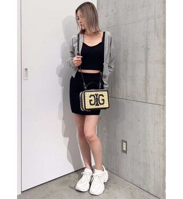 GYDA「パイルショートZIP UPカーディガン」|カーディガン|