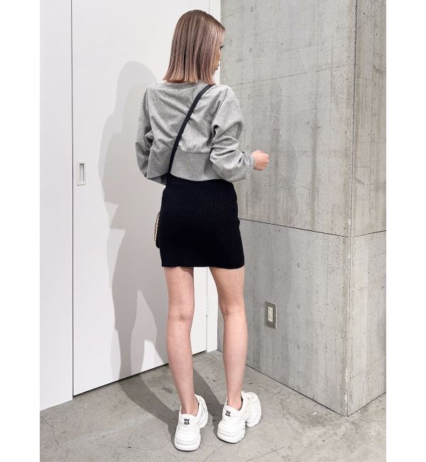 GYDA「パイルショートZIP UPカーディガン」|カーディガン|