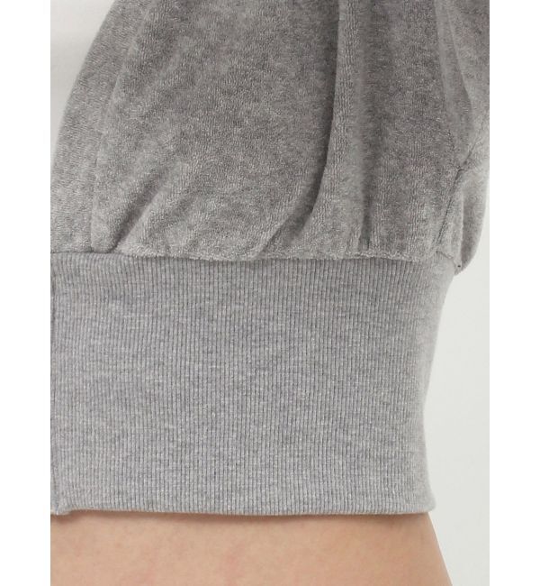 GYDA「パイルショートZIP UPカーディガン」|カーディガン|