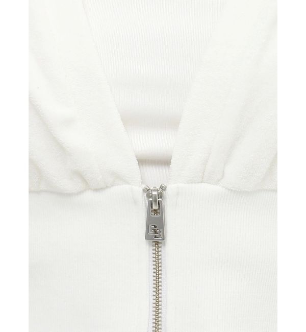 GYDA「パイルショートZIP UPカーディガン」|カーディガン|