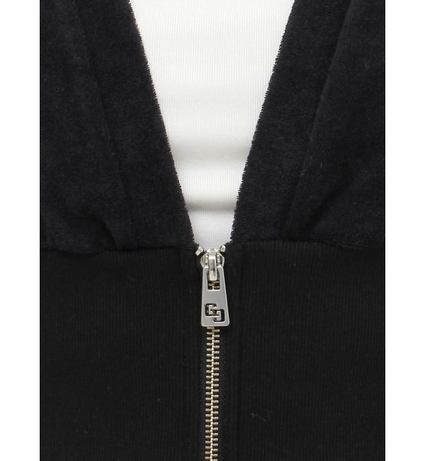 GYDA「パイルショートZIP UPカーディガン」|カーディガン|