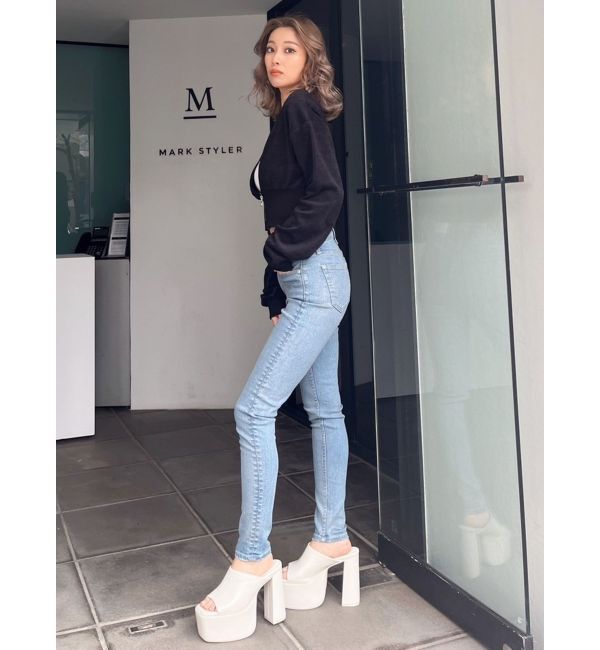 GYDA「パイルショートZIP UPカーディガン」|カーディガン|