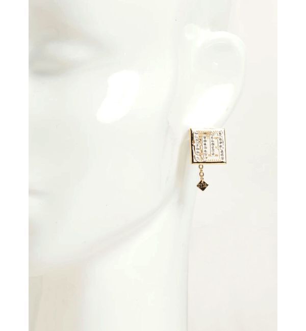 GYDA「JEYSUS GYGYラインストーンsquareピアス」|ピアス|