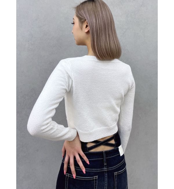 GYDA「Posher GYDAパイルニットカーディガン」|カーディガン|