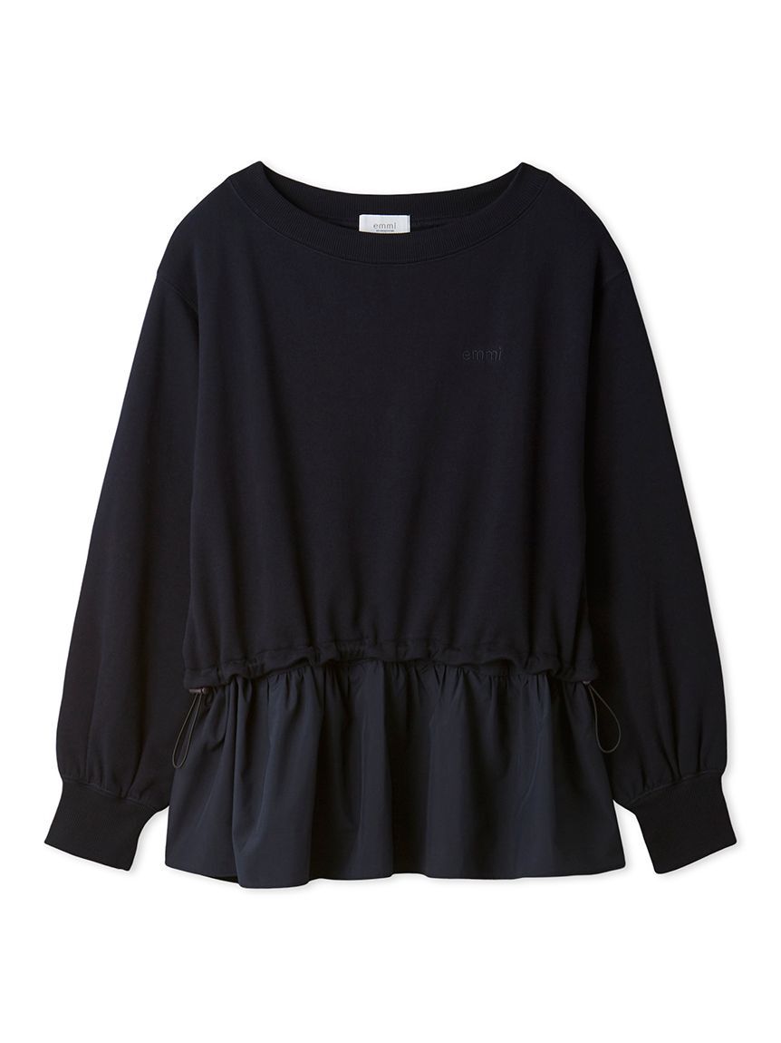 emmi atelier「【NEW YEAR'S SPECIAL ITEM】布帛ドッキング裏毛セットアップ」|ワンピース|