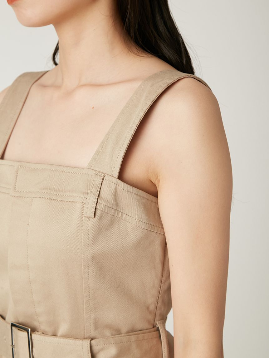 FRAY I.D「【FRAY I.D｜Dickies】チュールコンビジャンパードレス」|ドレス|