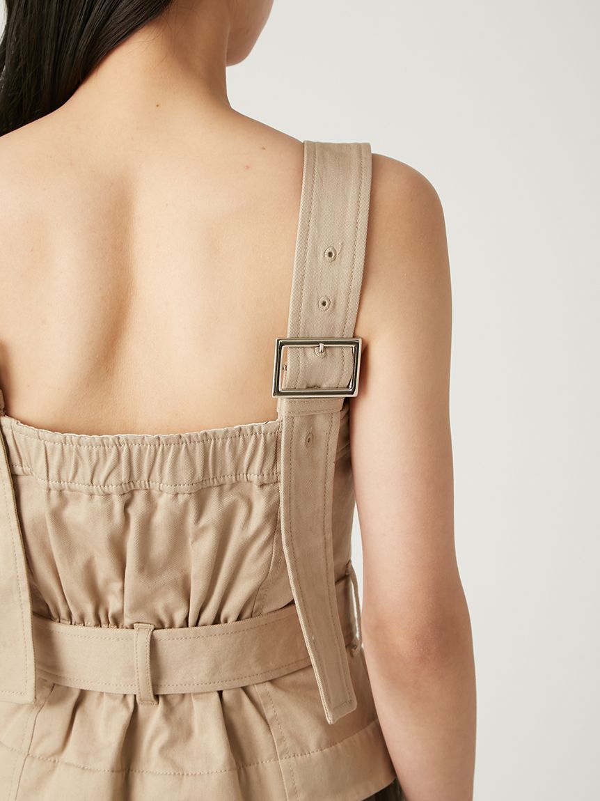 FRAY I.D「【FRAY I.D｜Dickies】チュールコンビジャンパードレス」|ドレス|