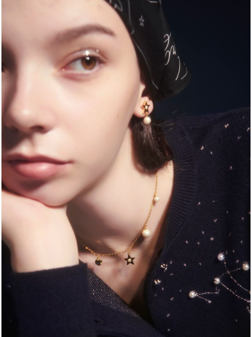 FRAY I.D「アシメパールエトワールネックレス」|ネックレス|