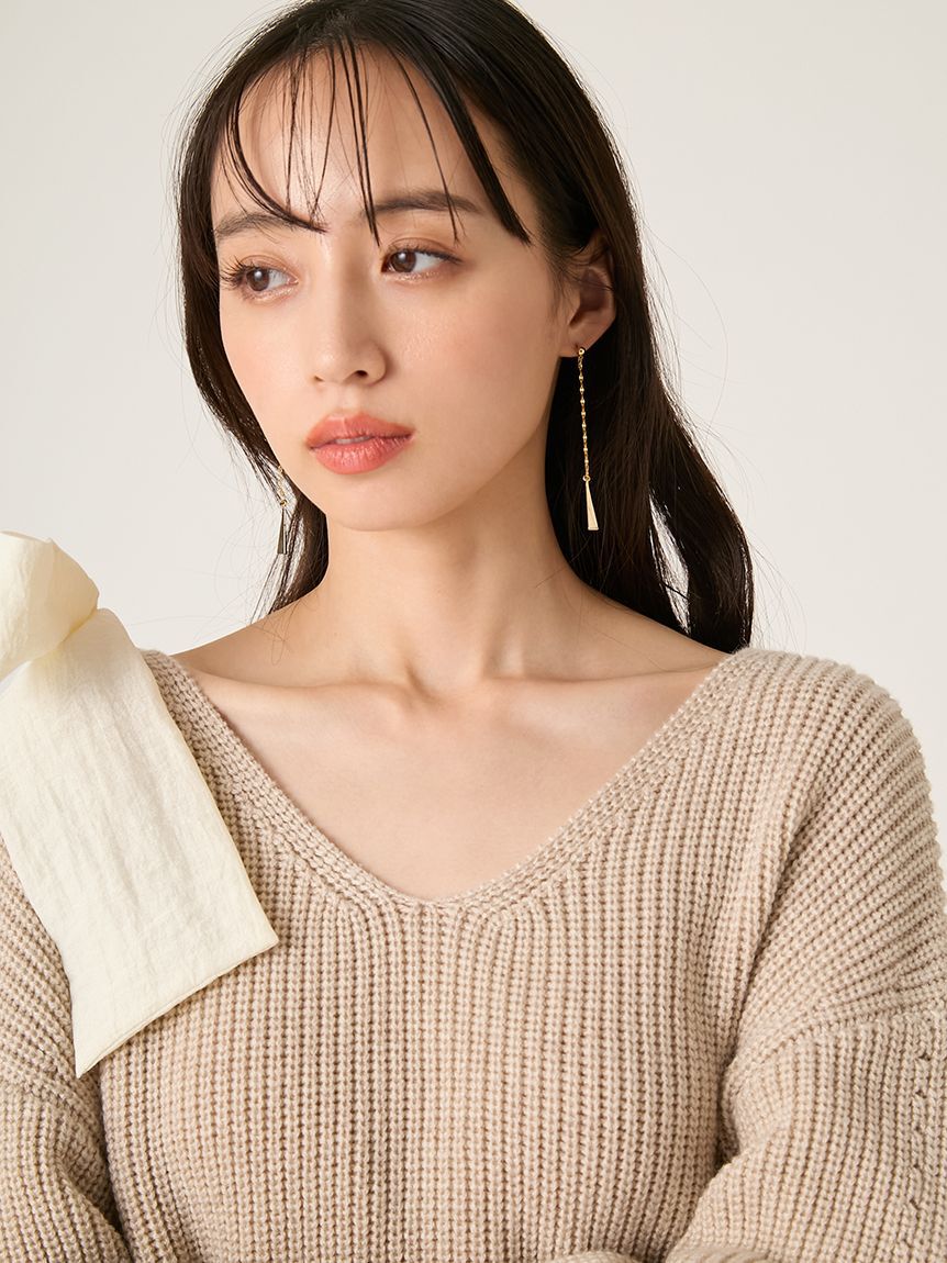 FRAY I.D「【NEW YEAR'S SPECIAL ITEM】リボンニットプル＆チュールスカートセット」|ワンピース|