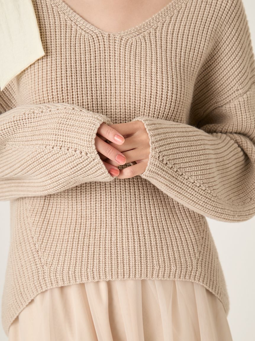 FRAY I.D「【NEW YEAR'S SPECIAL ITEM】リボンニットプル＆チュールスカートセット」|ワンピース|