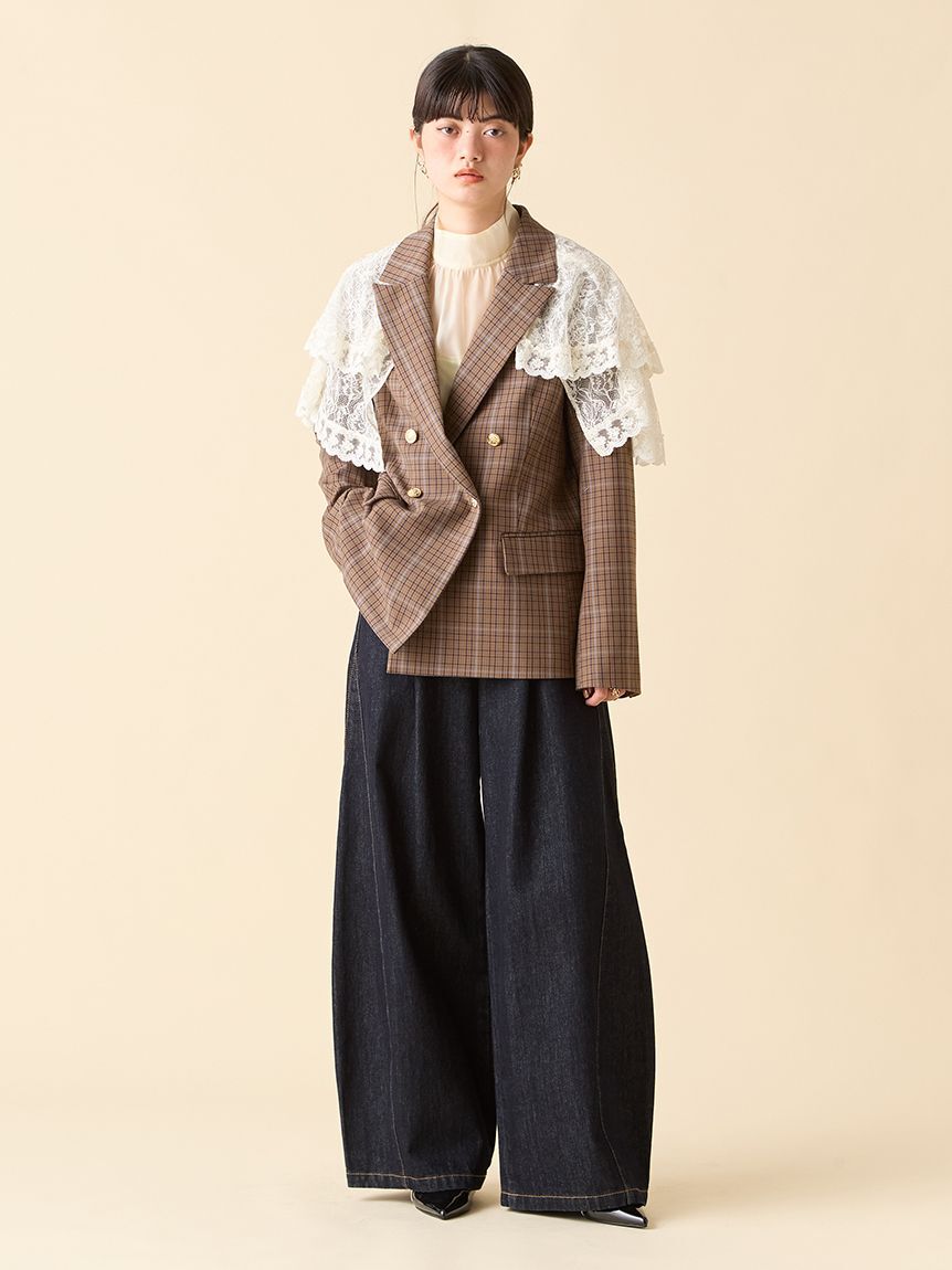 LILY BROWN「金釦ダブルブレストジャケット」|テーラードジャケット|