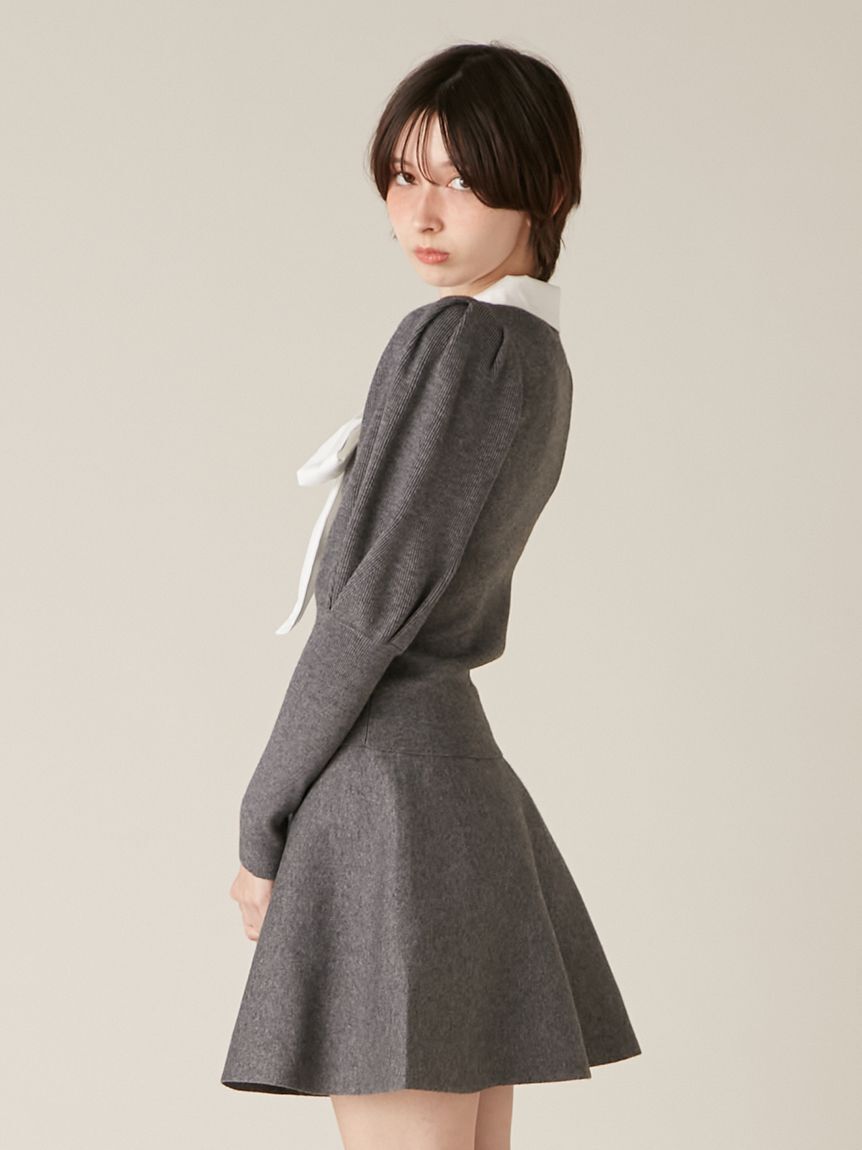 LILY BROWN「【NEW YEAR'S SPECIAL ITEM】ボウタイニットセットアップ」|ワンピース|