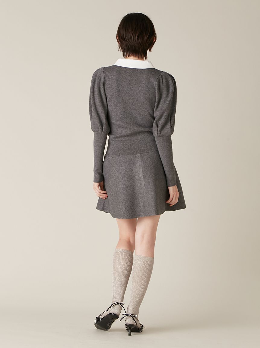 LILY BROWN「【NEW YEAR'S SPECIAL ITEM】ボウタイニットセットアップ」|ワンピース|