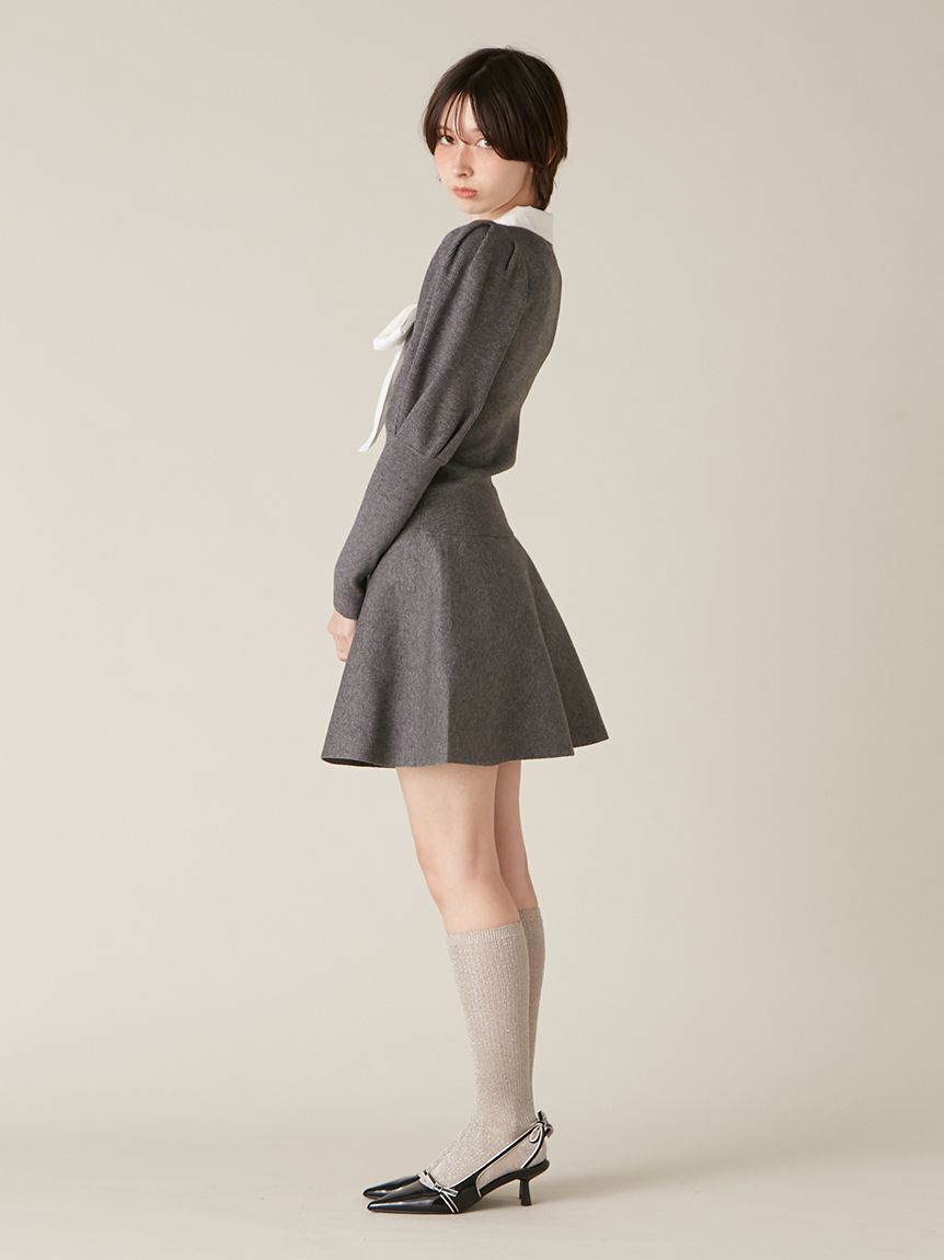 LILY BROWN「【NEW YEAR'S SPECIAL ITEM】ボウタイニットセットアップ」|ワンピース|