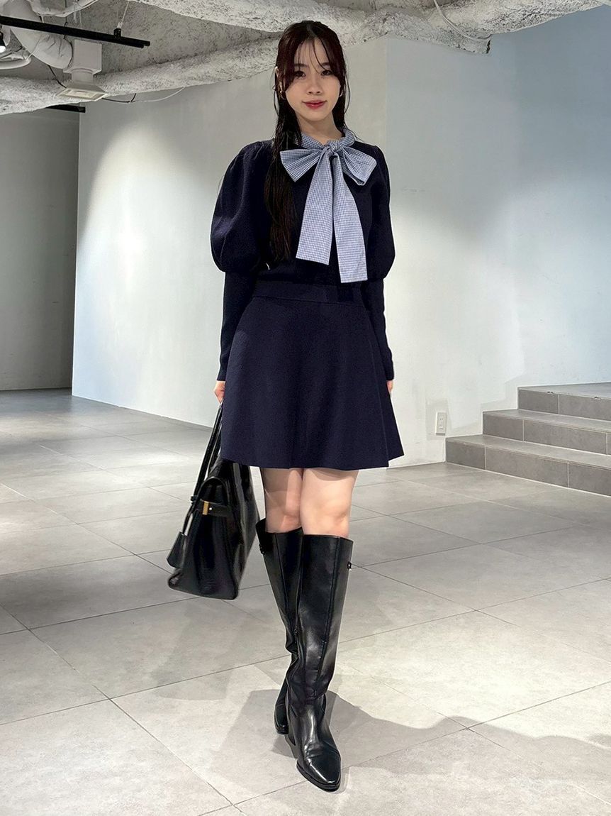 LILY BROWN「【NEW YEAR'S SPECIAL ITEM】ボウタイニットセットアップ」|ワンピース|