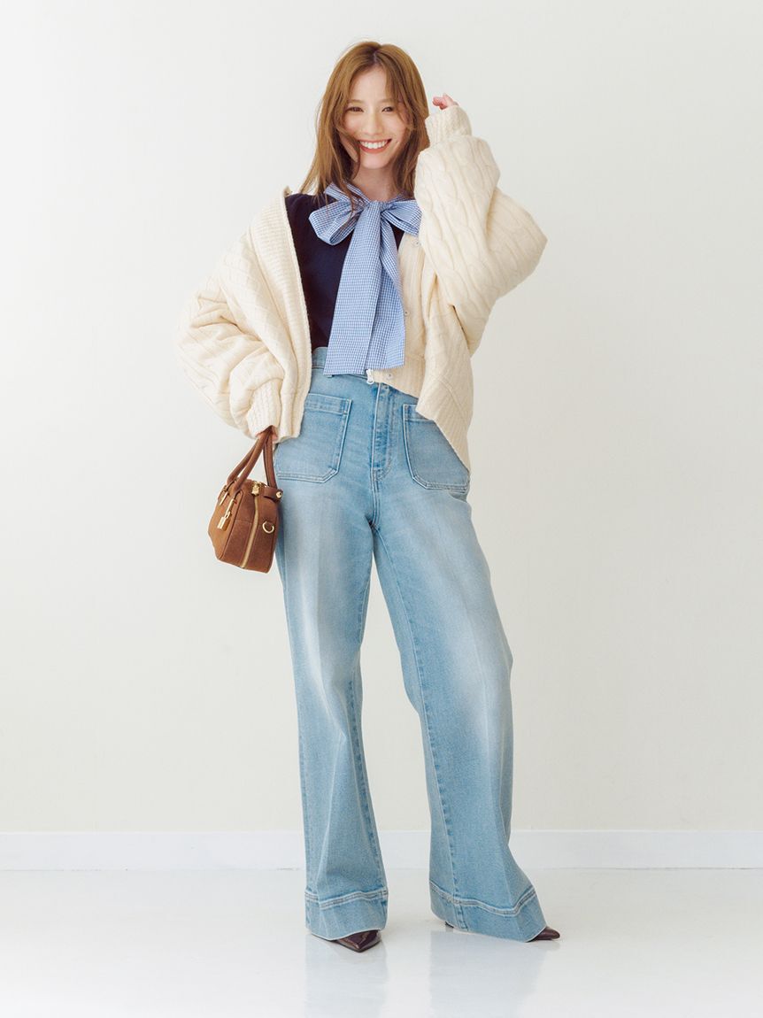 LILY BROWN「【NEW YEAR'S SPECIAL ITEM】ボウタイニットセットアップ」|ワンピース|