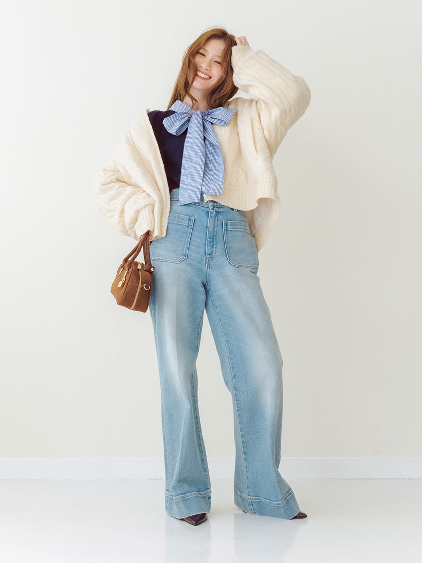 LILY BROWN「【NEW YEAR'S SPECIAL ITEM】ボウタイニットセットアップ」|ワンピース|