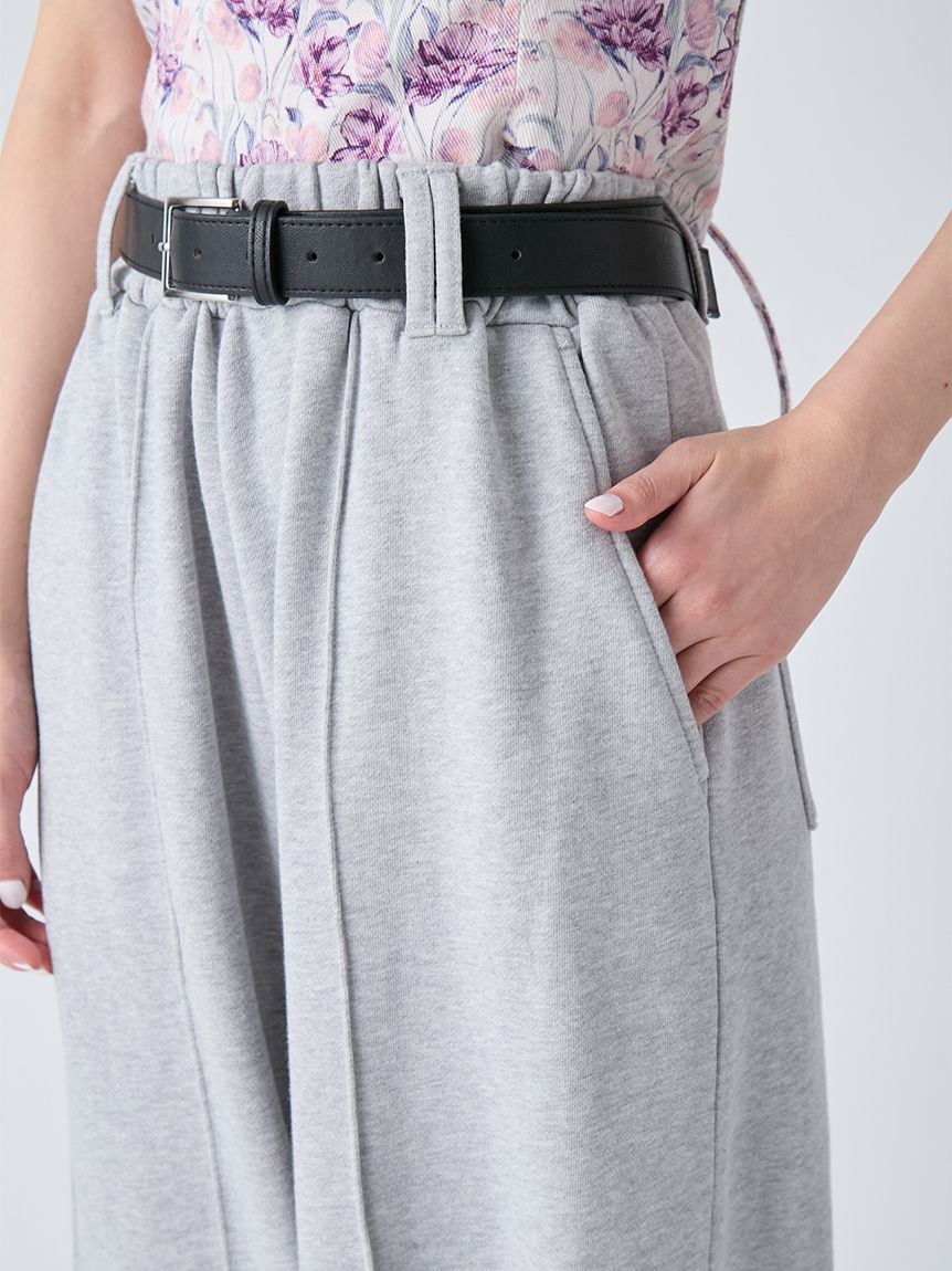 LILY BROWN「【WEB限定00サイズ】ベルト付きスウェットパンツ」|チノ|