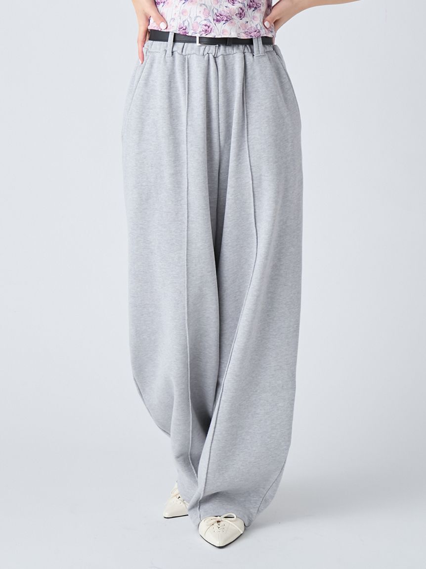 LILY BROWN「【WEB限定00サイズ】ベルト付きスウェットパンツ」|チノ|