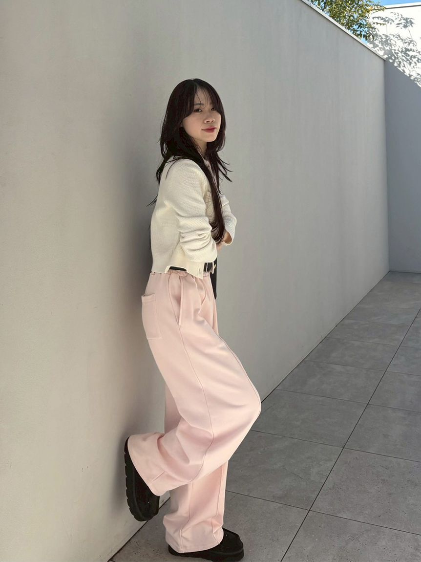 LILY BROWN「【WEB限定00サイズ】ベルト付きスウェットパンツ」|チノ|