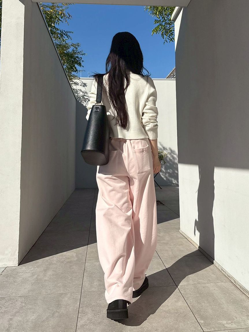 LILY BROWN「【WEB限定00サイズ】ベルト付きスウェットパンツ」|チノ|