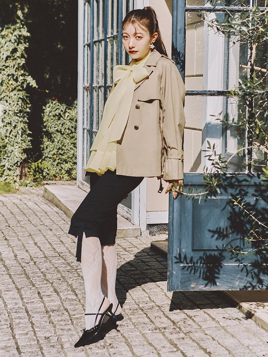 LILY BROWN「レースアップスリングバッグパンプス」|パンプス|