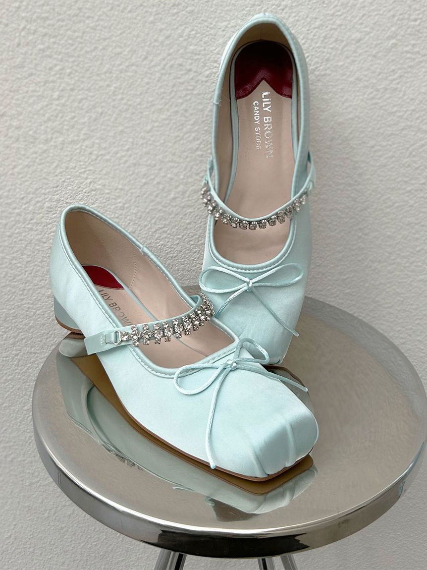 LILY BROWN「[L.B CANDY STOCK]スクエアバレエシューズ」|スリッポン|