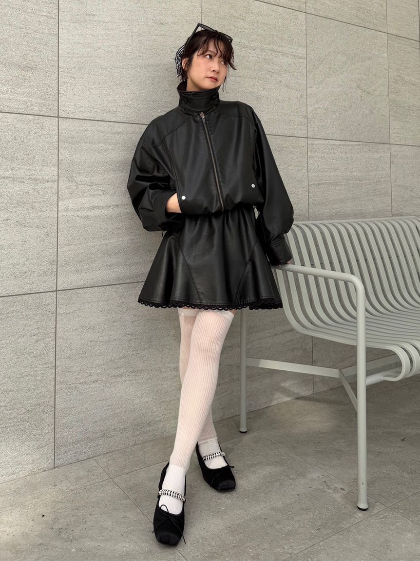 LILY BROWN「[L.B CANDY STOCK]スクエアバレエシューズ」|スリッポン|