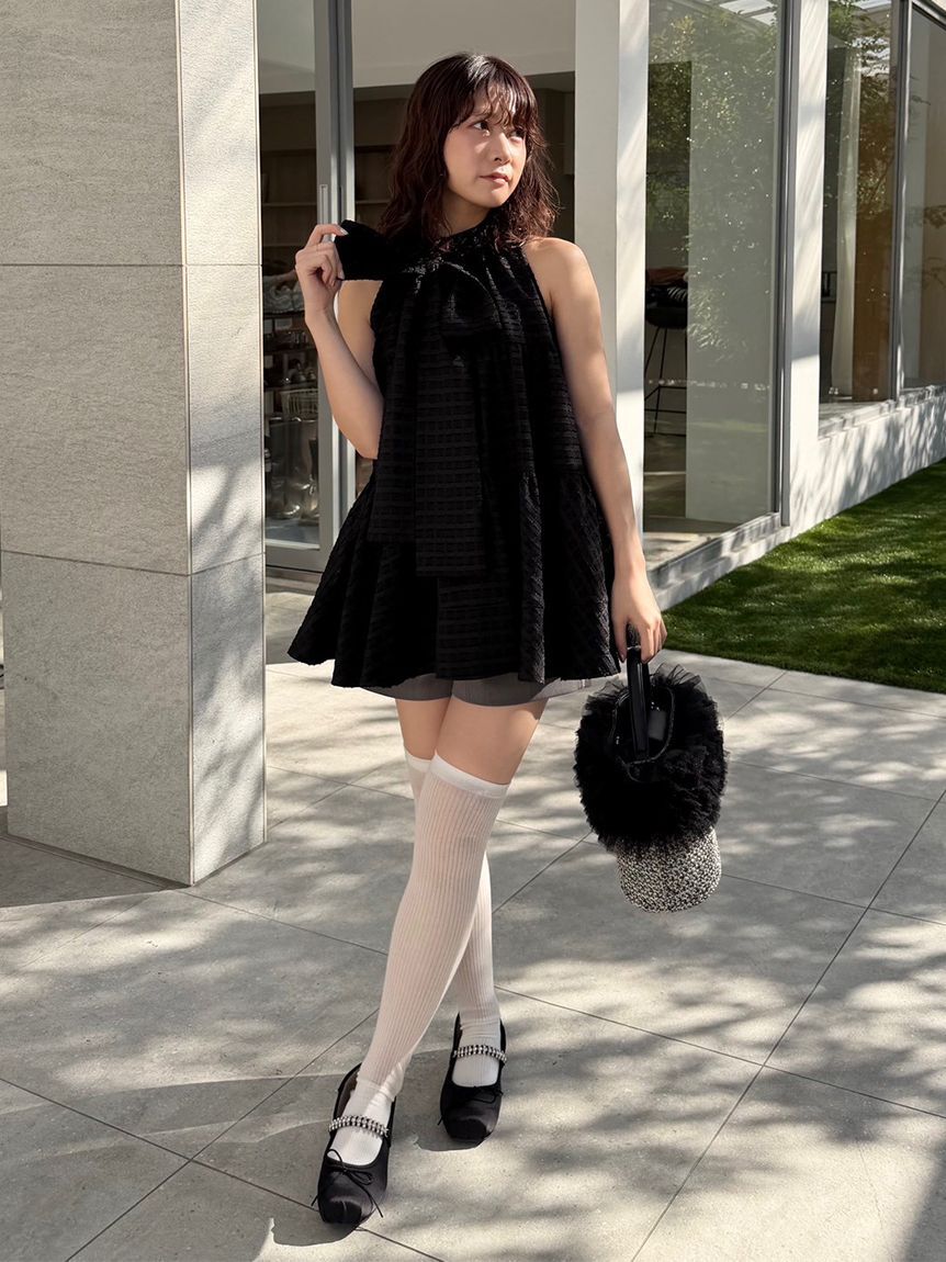 LILY BROWN「[L.B CANDY STOCK]スクエアバレエシューズ」|スリッポン|