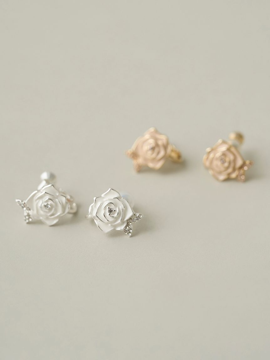 CELFORD「【YUMIKATSURAforCELFORD】ローズユミイヤリング」|イヤリング|