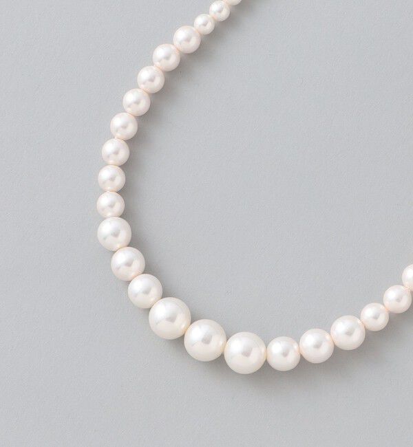  「グラデーションイミテーションパールネックレス」|ネックレス|